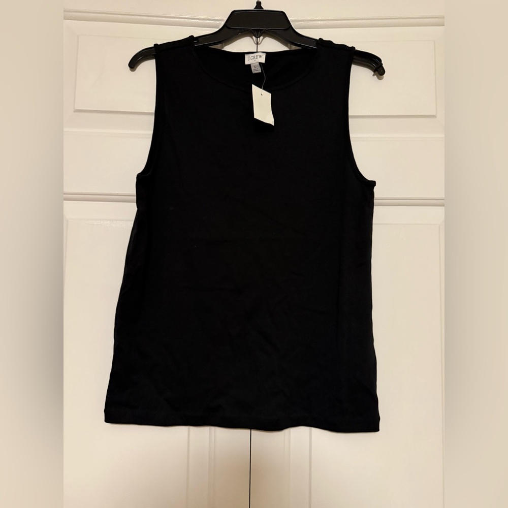 Shell Black Sleeveless Top